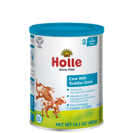 single tin of Holle cow milk toddler drink